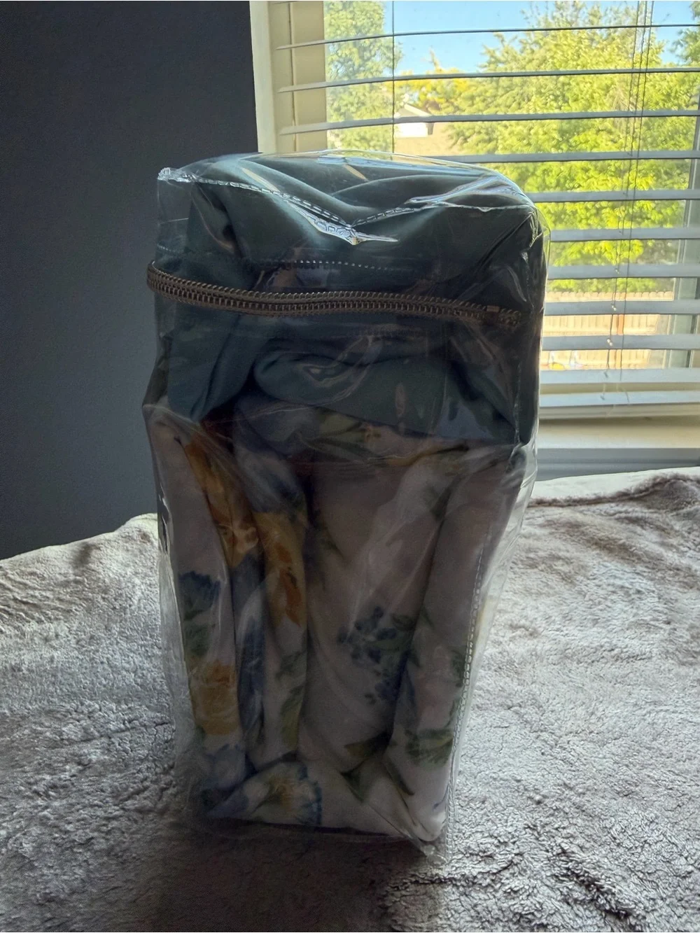 Home American Bamboo King Size 6-Piece Sheet Set in Blue & Green Floral